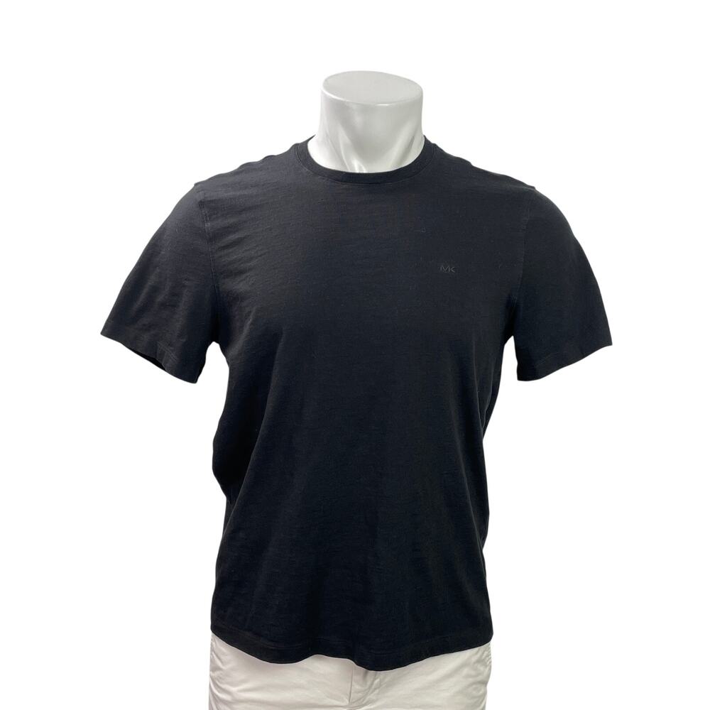 Michael Kors Men's Black Short Sleeve Crew Neck Basic T Shirt Tee Top Size M